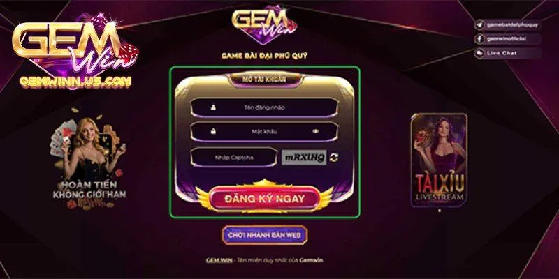 Hướng dẫn thực hiện quy trình đăng nhập Gemwin